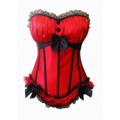 Corset Autetic Drama LC5158-4 Rosu foto