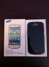 Samsung Galaxy S3 Mini I8190 Pebble Blue - GARANTIE 6 luni foto