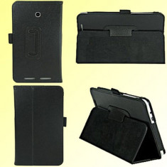 Husa tip stand ptr. ptr.ASUS FonePad ME175CG *BLACK* + Folie protectie ecran+Touch Pen GRATIS foto