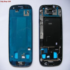 Rama LCD fata Samsung I9305 Galaxy S3 blue Original foto