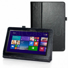 Husa tip stand ptr .ASUS TRANSFORMER BOOK T100 10.1&amp;quot;*BLACK*+Touch Pen GRATIS foto