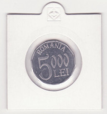 MONEDA ROMANIA - 5.000 LEI 2001 - STARE FOARTE BUNA (aUNC) - SE VINDE IN CARTONAS foto