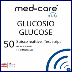 TESTE GLICEMIE - 50 TESTE - compatibile glucometrul MED-CARE foto