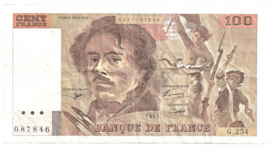 FRANTA 100 FRANCI 1993 F foto