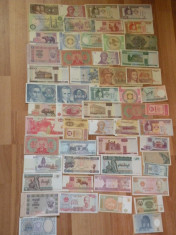 BNC2 LOT 50 BANCNOTE UNC DIFERITE foto