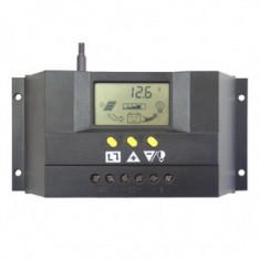 Regulator incarcare 20A cu DISPLAY LCD, pentru panou solar, Charge controller 20 A foto