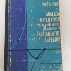 PROBLEME DE ANALIZA MATEMATICA PENTRU CONCURSURILE CE ADMITERE IN INVATAMANTUL SUPERIOR