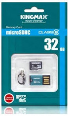 Card de memorie Micro SDHC 32GB Kingmax class 10 cu adaptor SD - Livrare gratuita foto