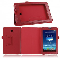 Husa tip stand ptr. Asus FonePad HD 7 ME372CG *RED*+Folie protectie GRATIS foto