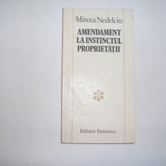 Mircea Nedelciu - Amendament la instinctul proprietatii,rf2/2,RF6/3