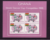 GHANA 1966 FOTBAL CUPA MONDIALA COTA MICHEL 45 EURO, Nestampilat