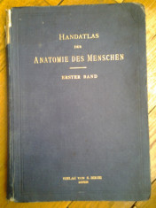 Werner Spalteholz - Handatlas der Anatomie des Menschen 1919 Atlas de anatomie a omului anatomic 338 ilustratii schelet craniu oase muschi uman foto
