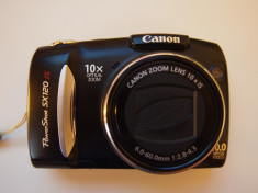 Canon PowerShot SX120 IS + Card 4GB+Husa+Cutie ?i accesorii foto