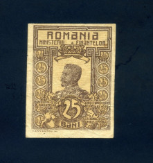 Romania 25 bani 1917 VF Ferdinand foto