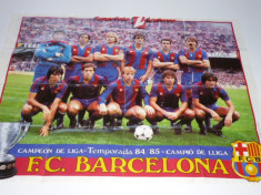 Poster echipa de fotbal BARCELONA - campioana 84`-`85 foto