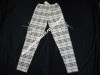 Colanti Dama cu Buzunare Laterale Tip Gogosar, Marimea 42, Pantaloni Femei, Material Bumbac si Poliester, Imprimeu Bej
