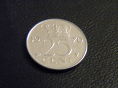 Olanda 25 cents (centi) 1970 foto