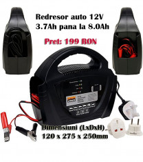 Redresor Halfords, incarcator acumulatori auto complet automat 12V 8.0Ah foto