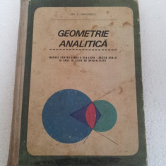 GEOMETRIE ANALITICA - MANUAL PENTRU CLASA A XI-A LICEU