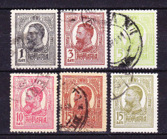 Timbre ROMANIA 1909/* 67 = CAROL I TIPOGRAFIATE, SERIE COMPLETA 6 V. ST. foto