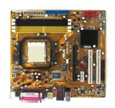 placa de baza asus m2n-mx , procesor amd athlon 2.1 ghz , o sursa de 230 V foto