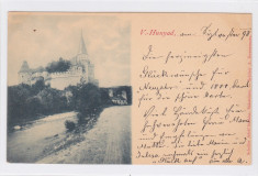 CP CASTELUL HUNIAZILOR HUNEDOARA 31 DEC 1898 PE O PERECHE TIMBRE foto