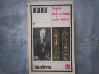 CALUGARITA . NEPOTUL LUI RAMEAU . JACQUES FATALISTUL de DIDEROT , 1985 C12 658 foto
