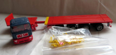 Herpa MAN L2000 + platforma extensibila teletrailer 1:87 foto