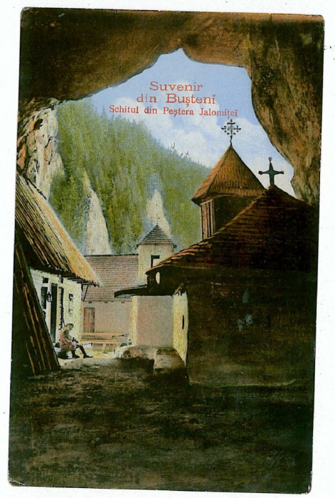 1984 - BUSTENI, Prahova, schitul din Pestera Ialomitei - old postcard - unused