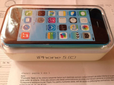 iPhone 5C albastru Sigilat necodat nou foto
