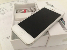 APPLE IPHONE 5 16GB WHITE stare buna , codat ORANGE Romania + Accesorii !Foto REALE ! foto