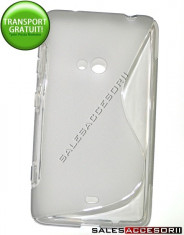 HUSA NOKIA LUMIA 625 SILICON GEL TPU S-LINE GRI - TRANSPORT GRATUIT POSTA RO! foto