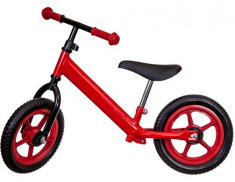 Bicicleta fara pedale pentru copii rosu foto