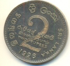 Sri-Lanka 2 rupia 1996 foto