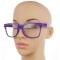 Ochelari lentila transparenta model deosebit Retro Wayfarer mov