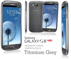 Samsung I9305 Galaxy S III LTE 4G neverlocked , culoare Titanium Gray , varianta cu 2GB memorie RAM + husa anti-shock iFace First Class Emerald foto