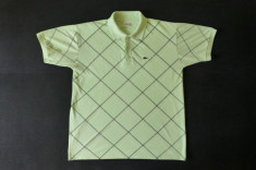 Tricou Lacoste, Made in France; marime XL: 60 cm bust, 65 cm lungime, 53 cm intre umeri; 100% bumbac; stare excelenta foto