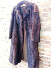 Palton elegant din blana naturala - DEOSEBIT pentru doamne elegante foto