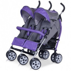 Carucior pentru gemeni Duo Comfort Violet foto