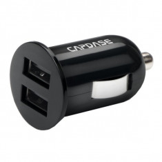 Incarcator auto universal Dual USB pentru iPhone / iPad mini / smartphone 1 A &amp;amp;quot Capdase Pico G2&amp;amp;quot Negru foto