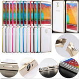 Husa bumper maro aluminiu Samsung Galaxy Note 3 N9000 + folie ecran + expediere gratuita Posta - sell by PHONICA