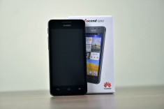 Huawei Ascend G510 Nou + Husa Gri Transparenta TPU foto