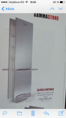 Post lucru dublu cu top din aluminiu si suport picioare H168xW68xL22, AlifaxCentral foto