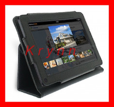 KC24 Husa protectie piele eco coperta - Amazon Kindle FIRE, negru TR. GRAT PT AV foto