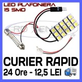 Cumpara ieftin BEC AUTO LED LEDURI PLACUTA PLAFONIERA - 15 SMD - SOFIT FESTOON C5W C10W T10 W5W, Universal, ZDM