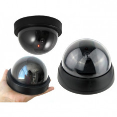 Camera video FALSA Rotunda, tip DOME, SET Special pentru interior! LED rosu de semnalizare ! + CADOU Baterii! foto