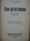 Paul Levy - Rien qu&#039;un homme + Ignazio Silone - Et il se cacha (in franceza)