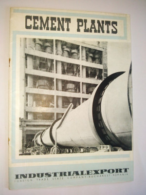 Pliant romanesc de prezentare pentru fabrici de ciment, anii &amp;#039;60 foto