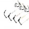 Set 4 Avertizori digital Baracuda TLI23 cu 4 swingeri cu lumina si 4 PICHETI