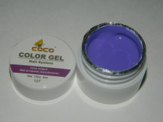 GEL UV COLOR COCO( NR. 127 )CULORI FOARTE PIGMENTATE CONSISTENTA MEDIE CALITATE GARANTATA ORIGINAL foto